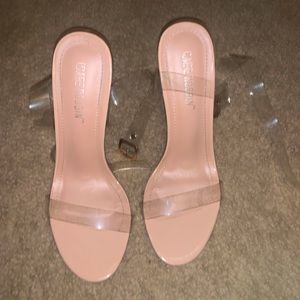 Clear heels